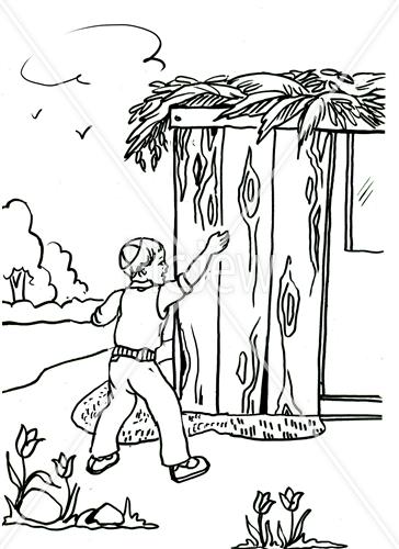 Illustration of sukkah