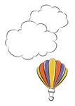 colorful background  parachute with