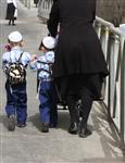 Two children go Talmud Torah