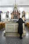 Jews pray in a synagogue in Jerusalem