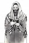 איור של יהודי מתפלל