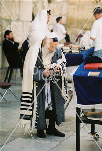 Prayer near the Kotel