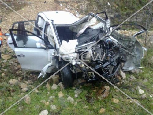 רכב עף לוואדי בעומק עשרות מטרים - הנהגת נהרגה