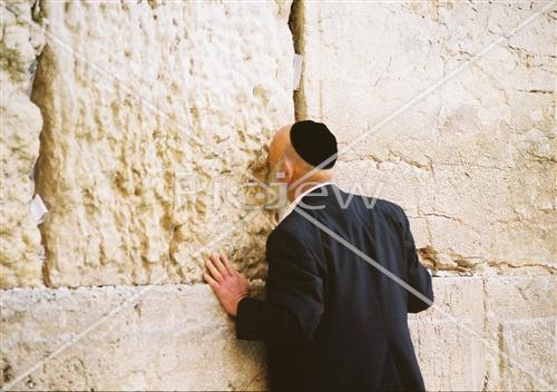 Prayer near the Kotel