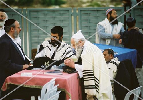 Prayer near the Kotel