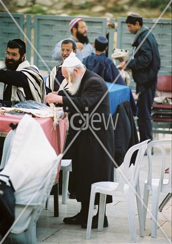 Prayer near the Kotel