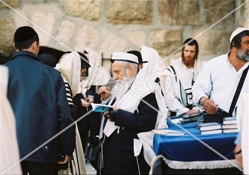 Prayer near the Kotel