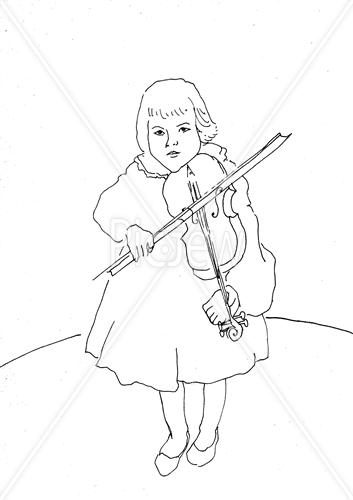 ילדה וכינור