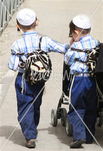 Children are going to Talmud Torah