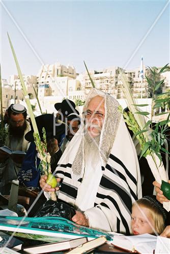 תפילת חג סוכות בכותל המערבי