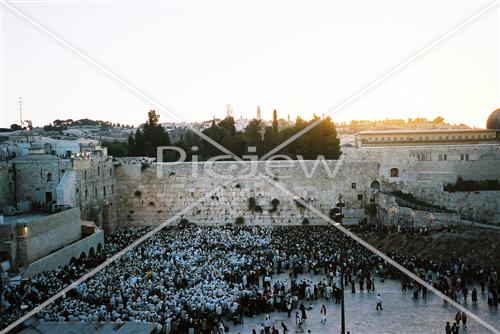 תפילת חג סוכות בכותל המערבי