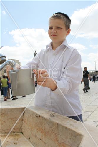 a boy in the wall