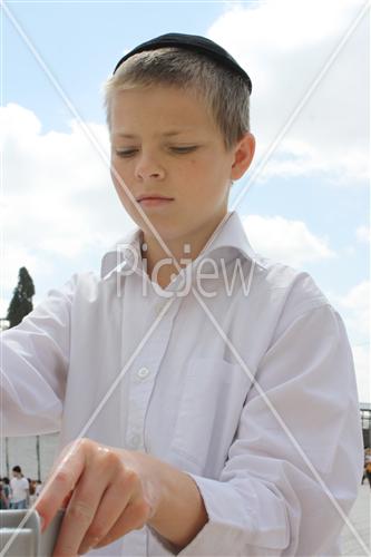 a boy in the wall