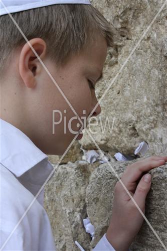 a boy in the wall