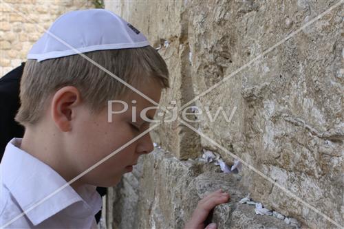 a boy in the wall