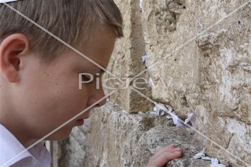 a boy in the wall