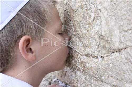 a boy in the wall