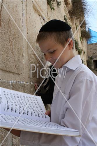 a boy in the wall