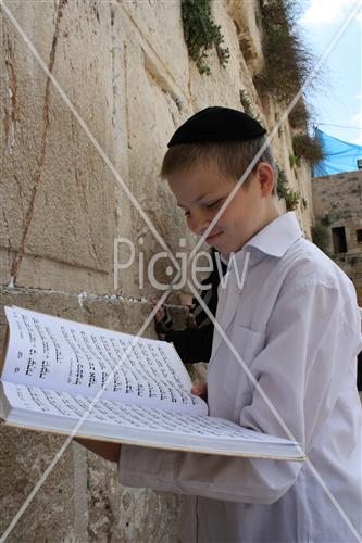 a boy in the wall