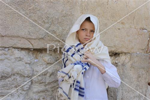a boy in the wall