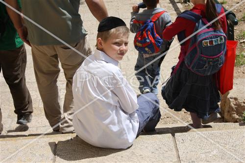 a boy in the wall