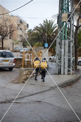 Jerusalem rainy