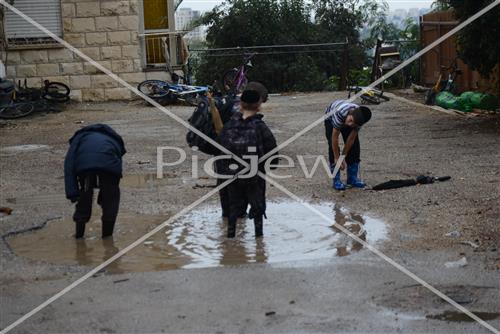 Jerusalem rainy