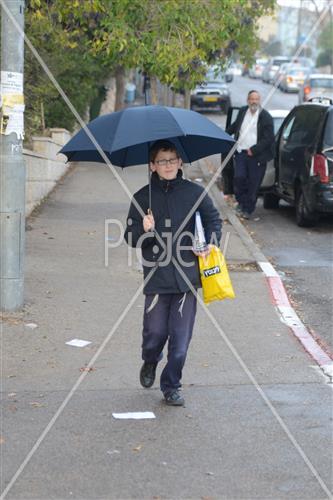 Jerusalem rainy