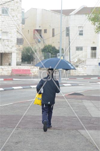 Jerusalem rainy