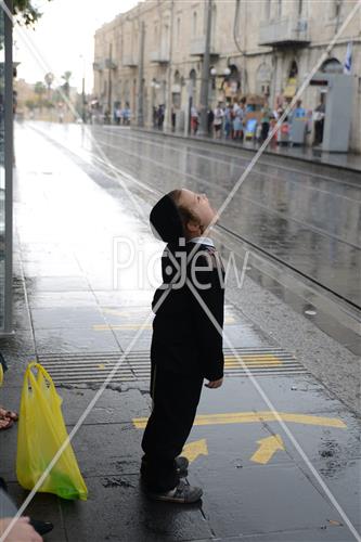 Jerusalem rainy