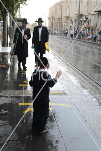 Jerusalem rainy