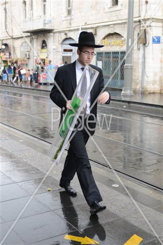 Jerusalem rainy