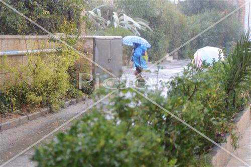 Jerusalem rainy