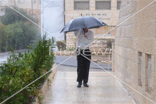 Jerusalem rainy