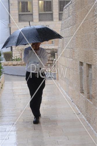 Jerusalem rainy