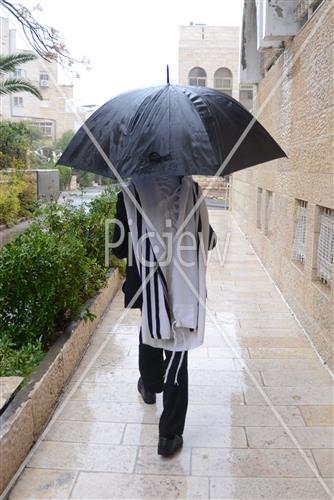 Jerusalem rainy