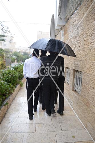 Jerusalem rainy