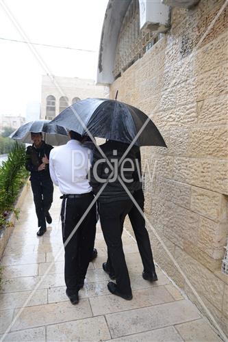 Jerusalem rainy