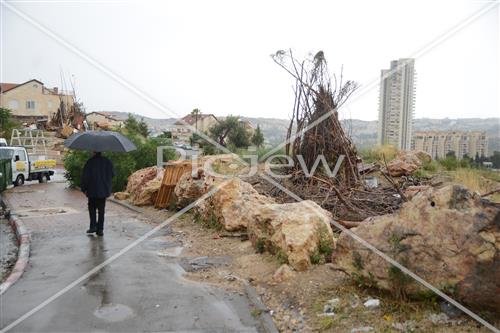 Jerusalem rainy