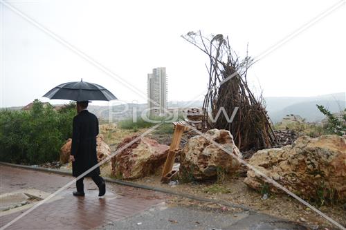 Jerusalem rainy