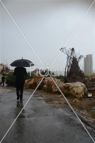 Jerusalem rainy