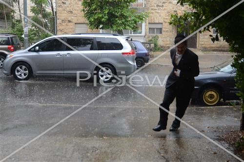 Jerusalem rainy