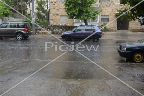 Jerusalem rainy