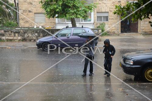 Jerusalem rainy