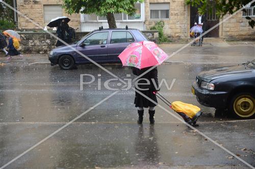 Jerusalem rainy