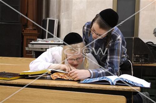 Children learning Torah