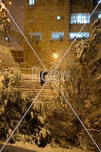 Jerusalem snowy