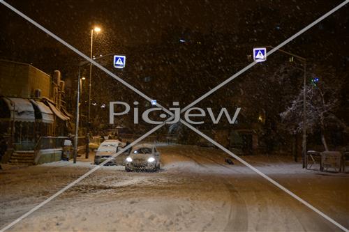 Jerusalem snowy