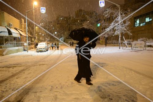 Jerusalem snowy