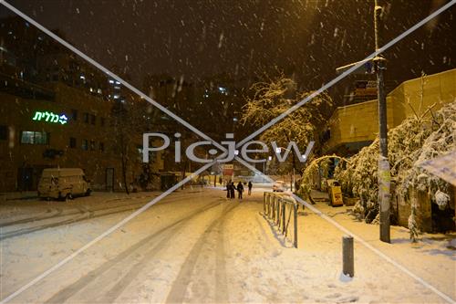 Jerusalem snowy